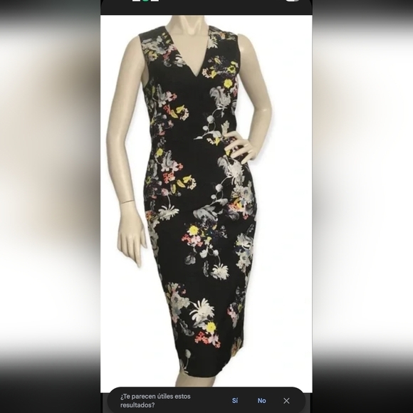 ERDEM Dresses & Skirts - ERDEM Black Floral Midi Dress